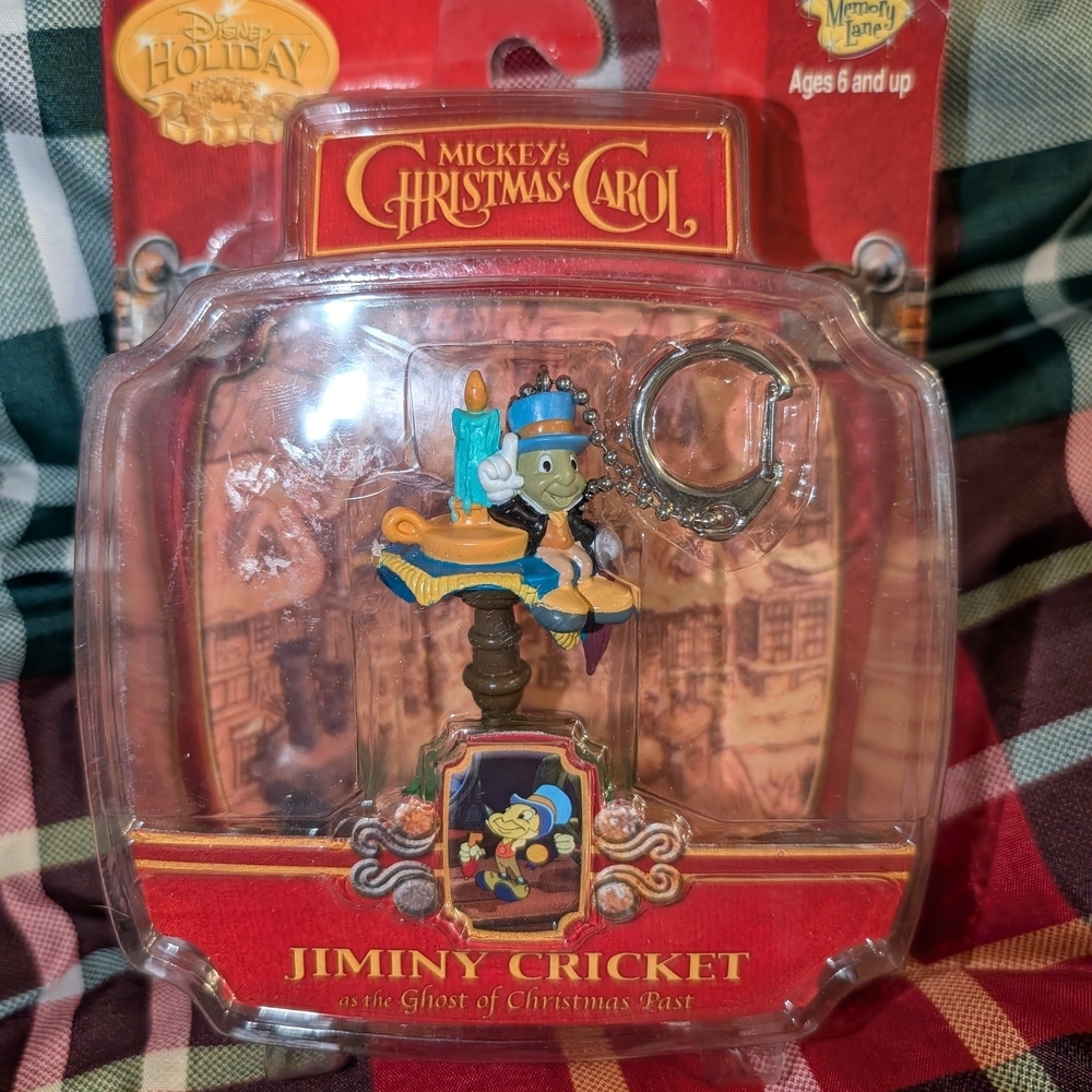 Mickey Mouse Jiminy Cricket Christmas Carol Keychains - Picture 4 of 6